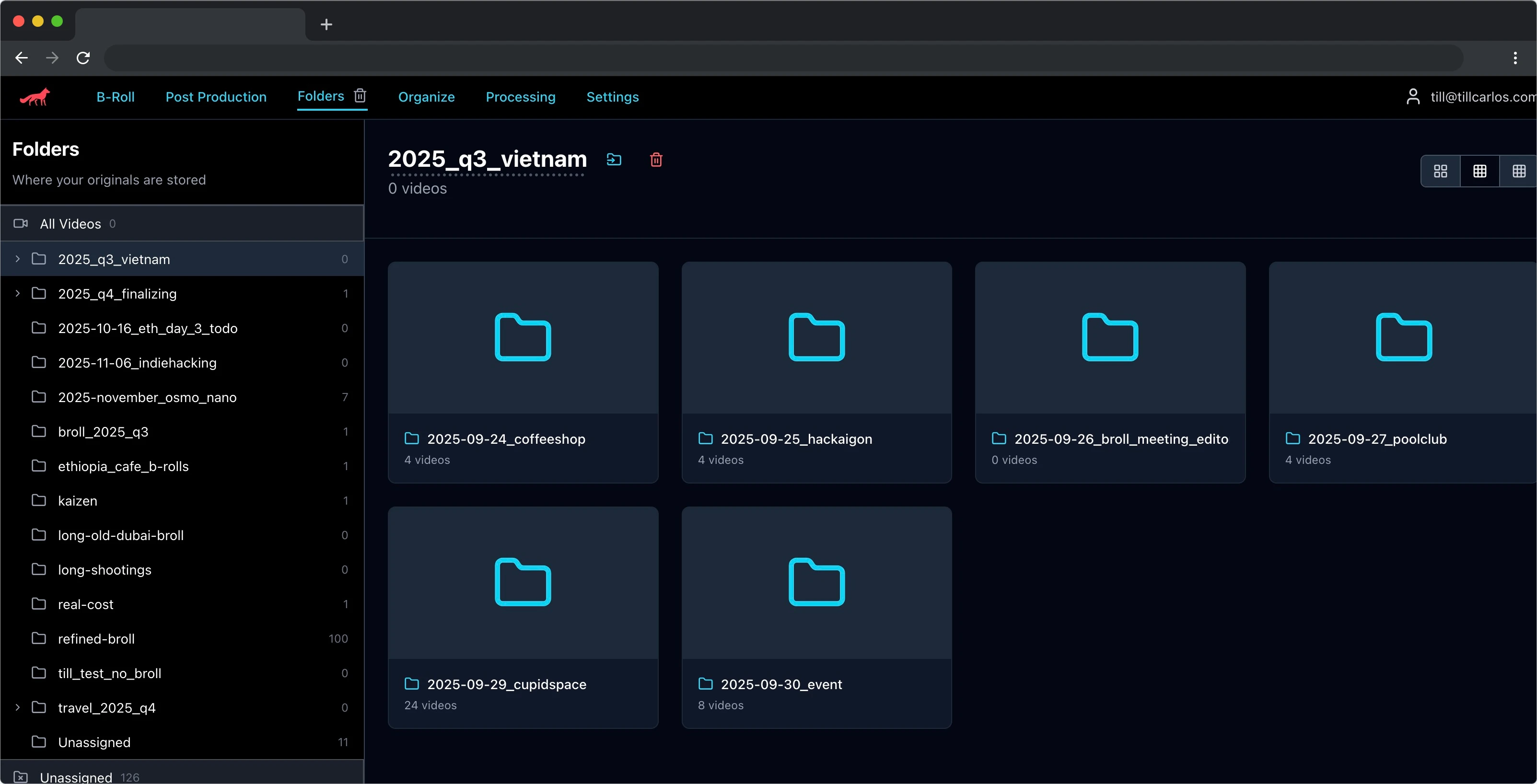 FootageFox MediaFlow - Folder Management
